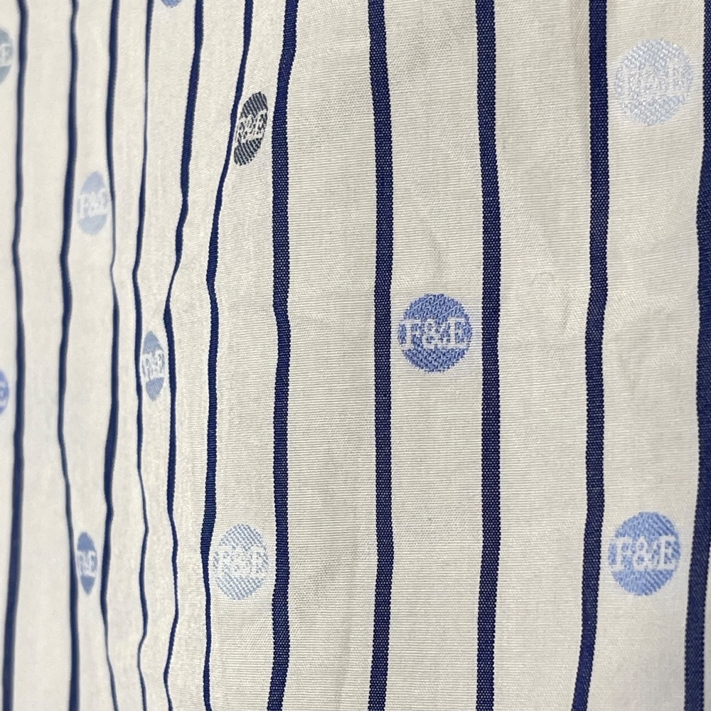 Frank & Eileen Blue and White Logo Striped Shirt - Picture 10 of 16